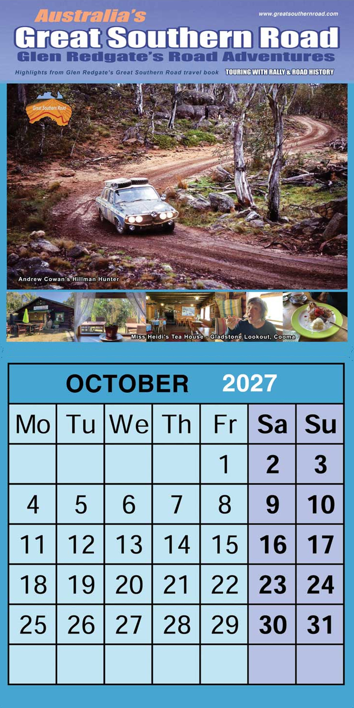 October - Calendar - Great Southern Road